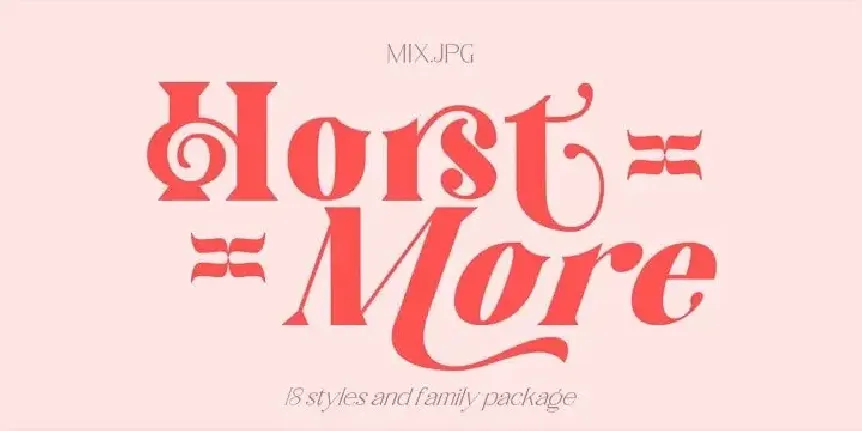 Horst More Serif Demo font