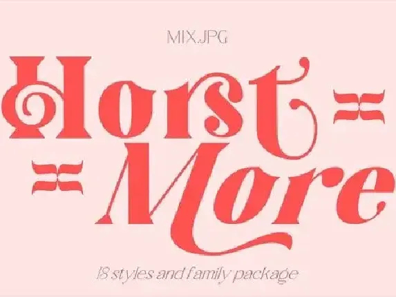 Horst More Serif Demo font