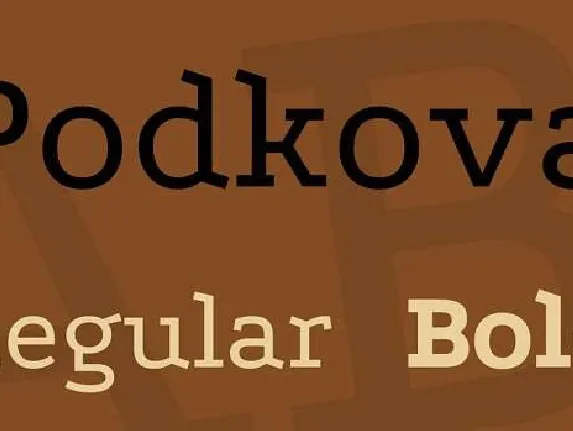 Podkova font