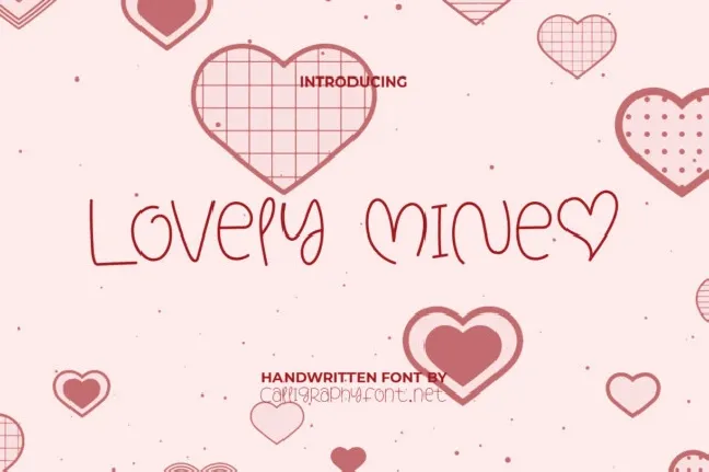 Lovely Mine font