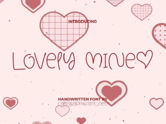 Lovely Mine font