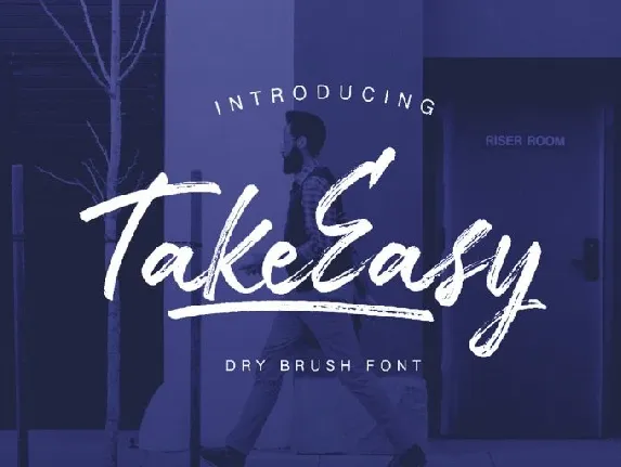 TakeEasy Brush font