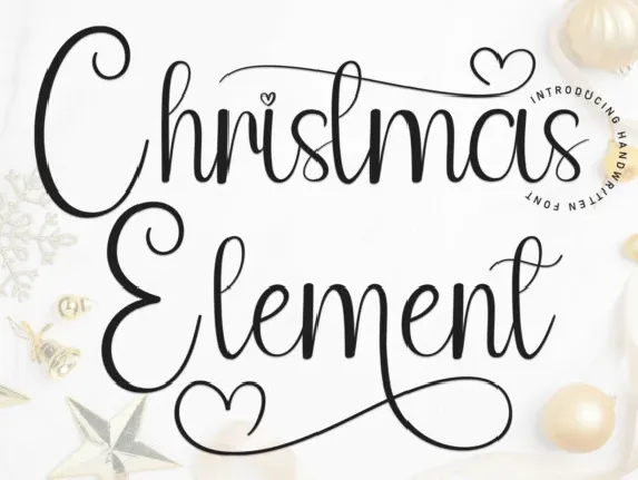 Christmas Element Script font