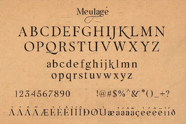 Meulage font