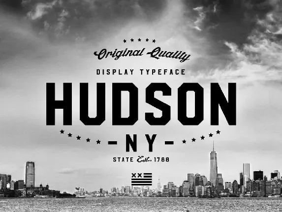 Hudson NY font