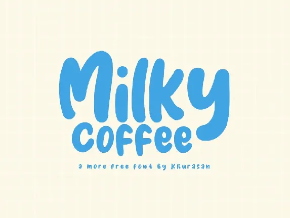 Milky Coffee font