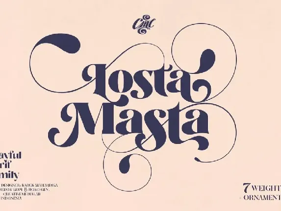 Losta Masta Family font