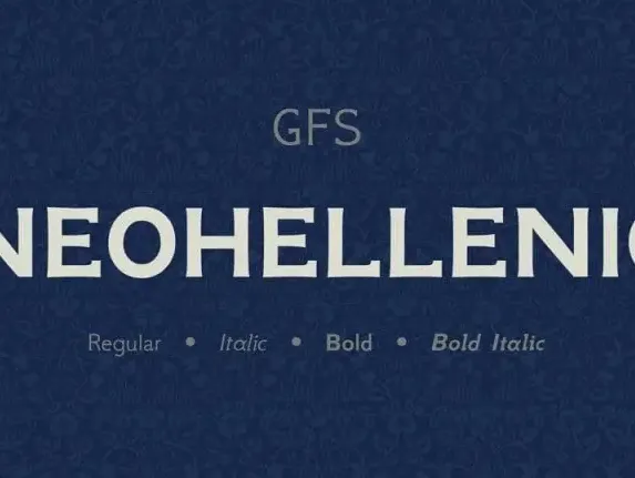 NeoHellenic Serif font