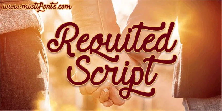 Requited Script font