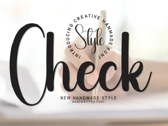 Check Script font