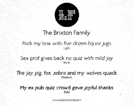 Brixton Family font