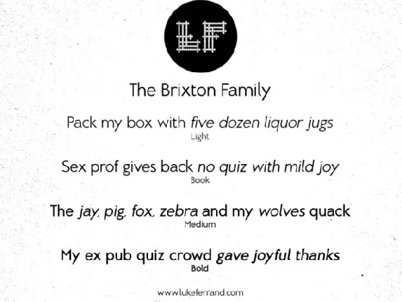 Brixton Family font