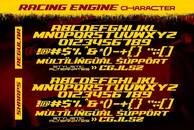 Racing Engine font