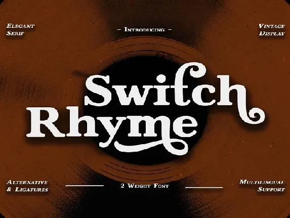 Switch Rhyme font