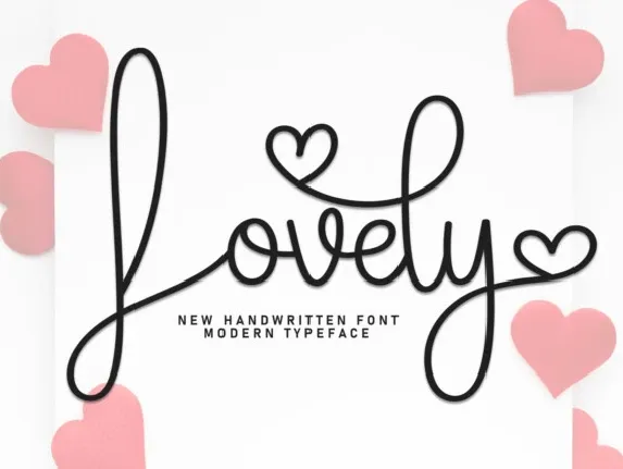 Lovely Script font