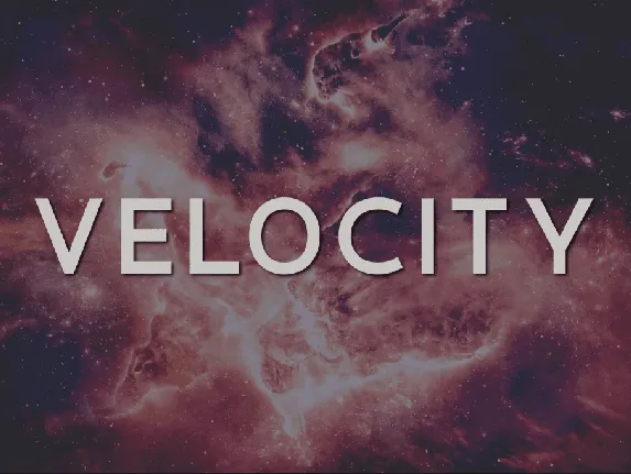 Velocity font