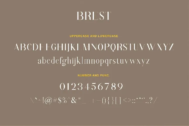 Brest font