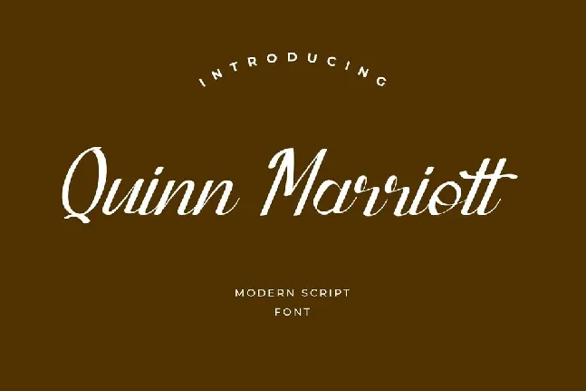 Quinn Marriott Script font