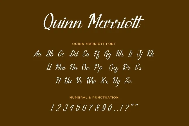 Quinn Marriott Script font