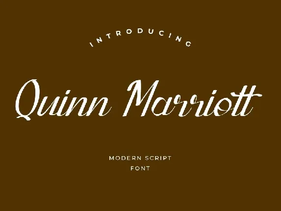 Quinn Marriott Script font