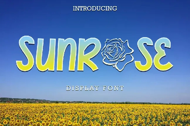 Sunrose font