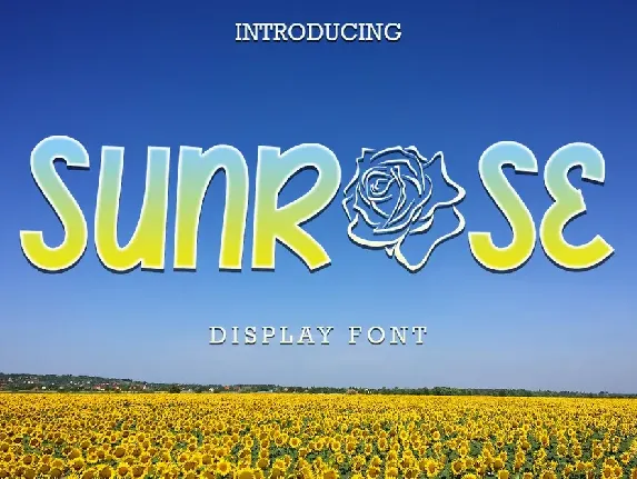 Sunrose font