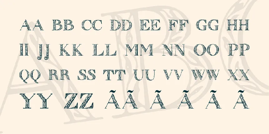 Zierinitialen font