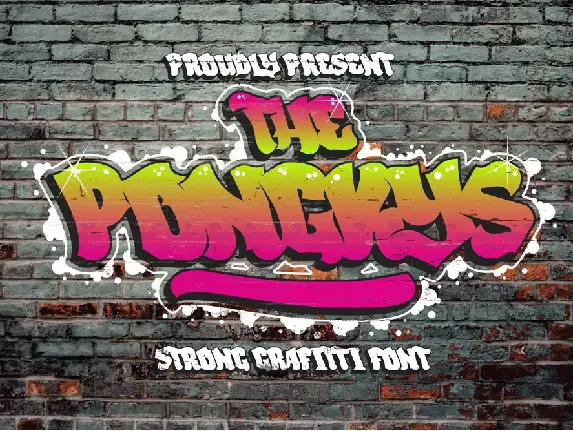 The Ponkys font