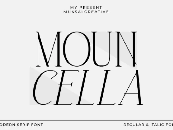 Mouncella font