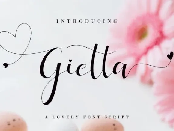 Gietta Calligraphy font