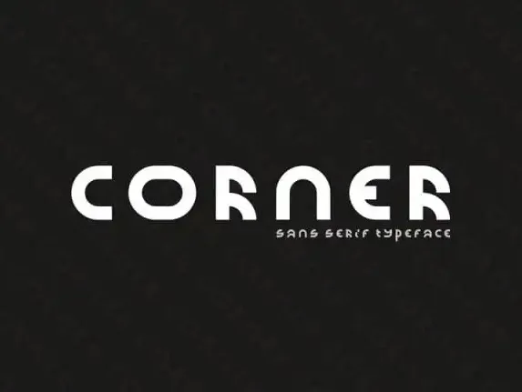 Corner Display font