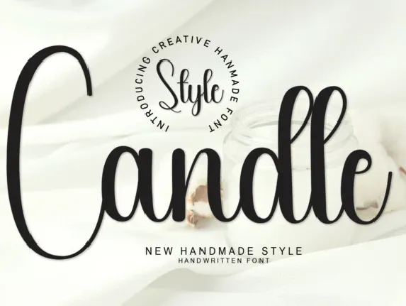 Candle Handwritten Typeface font