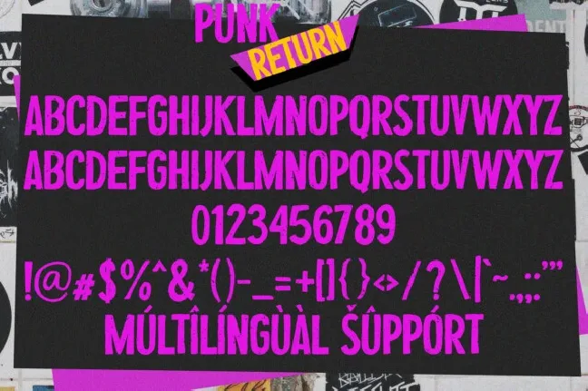 Punk Return font