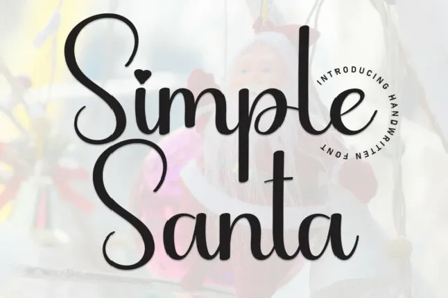 Simple Santa Script font