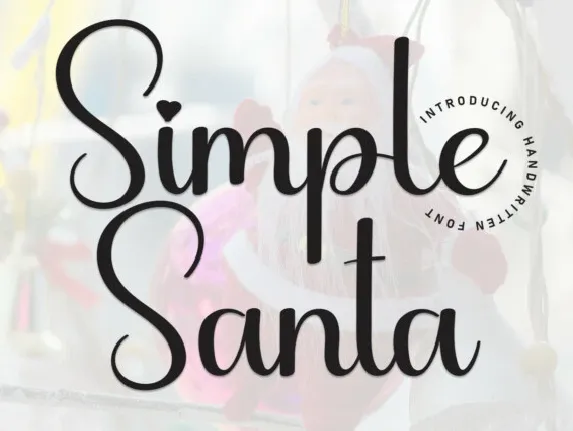 Simple Santa Script font