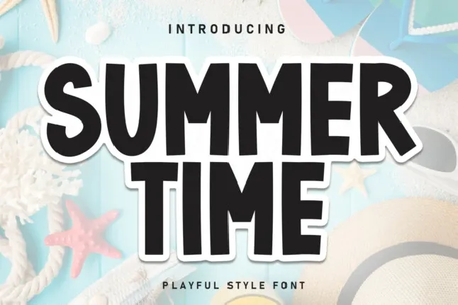 Summer Time Display font