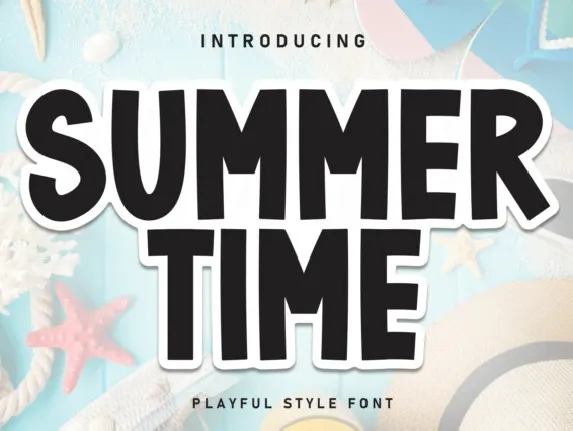 Summer Time Display font