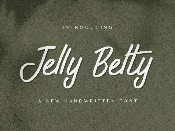 Jelly Belty! Script Handwritten font