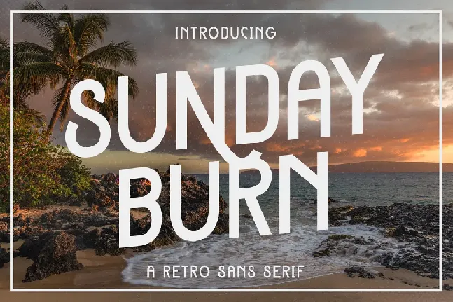 Sunday Burn Free Trial font