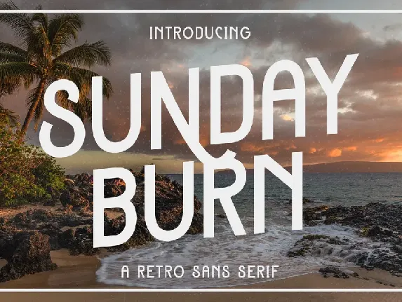 Sunday Burn Free Trial font