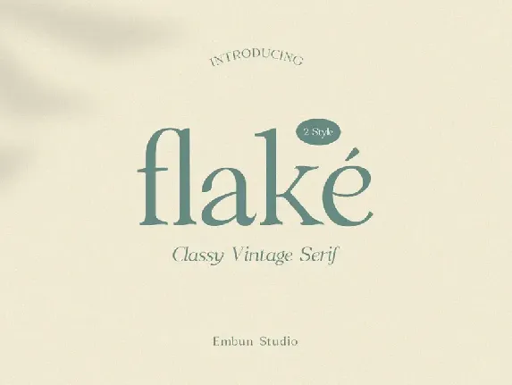 Flake font