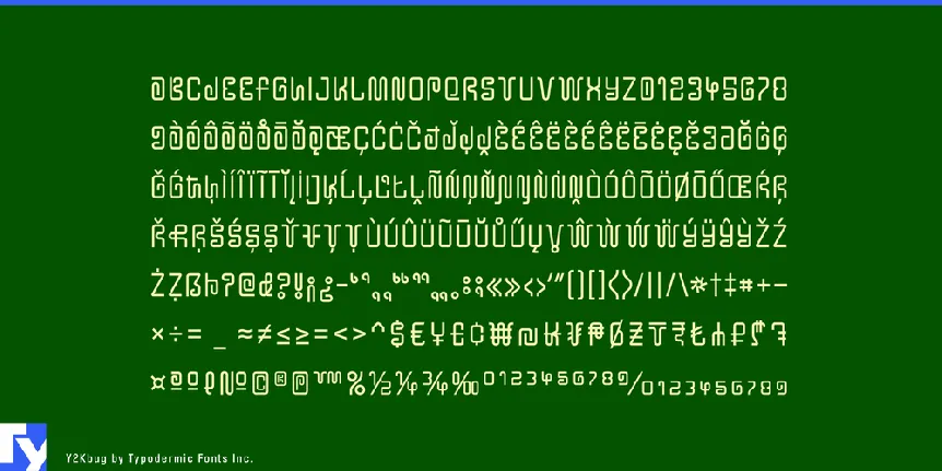 Y2K Bug font