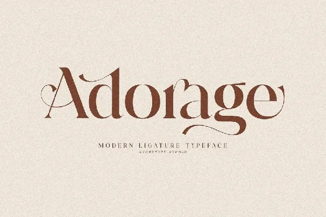 Adorage font