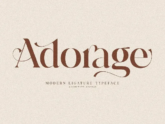 Adorage font