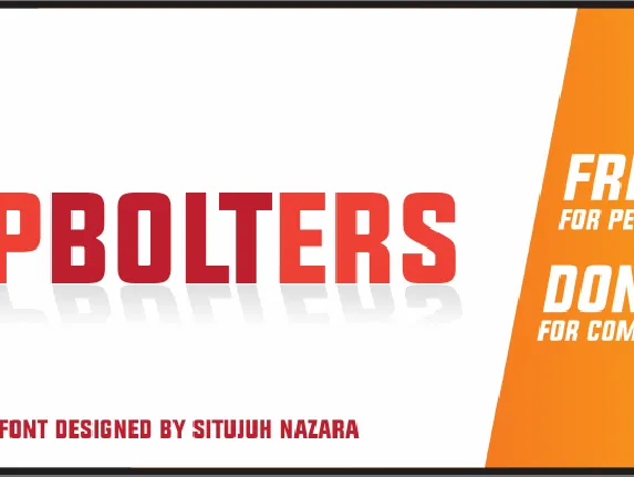 UPBOLTERS font