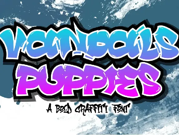 Vandals Puppies font