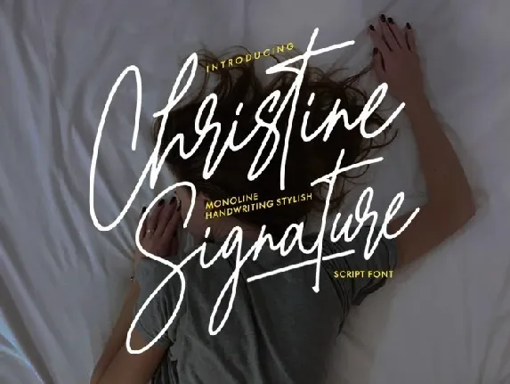 Christine Signature font