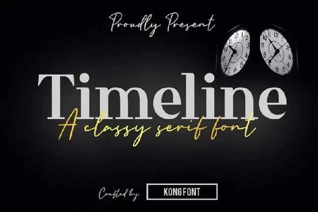 Timeline Serif font