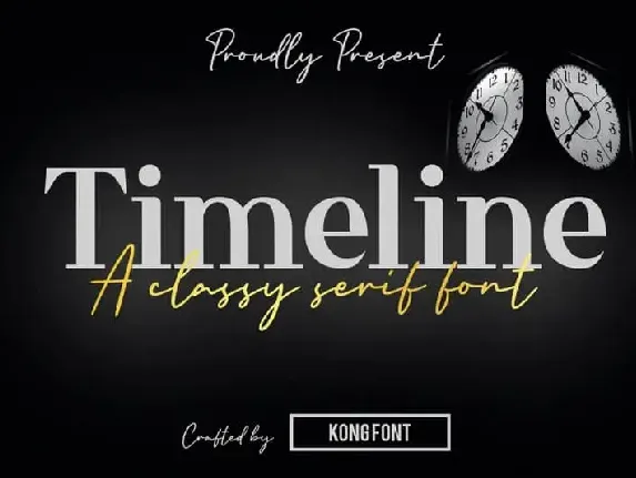 Timeline Serif font