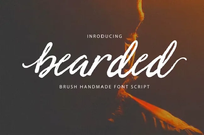 Bearded Script font